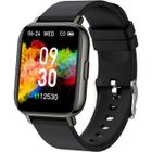 VINSIC Montre Connectée Femme Homme 1,69" Smartwatch Podometre Montre Sport Sommeil Cardiofrequencemetre, 24 Modes Sport Etanche IP68 GPS
