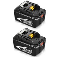 Batterie, 2x 5.5Ah Batterie Compatible avec la machine Makita, BL1850 18V Li-Ion LXT Li-ion remplacement Batterie BL1850B BL1830