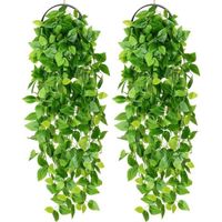 FLEUR-PLANTE ARTIFICIELLE - FLEUR SECHEE 2 pièces artificiel  plantes vertes107cmDécorer la maison balcon jardin mur de mariage