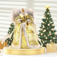 christmas tree topper, ange en forme de sapin de noël,Décoration Noël Rustique pour Intérieur Et Bureau