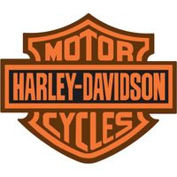 Autocollant sticker - Personnalisation de véhicules - 'Motor Cycles Harley-Davidson' logo 587 25 cm
