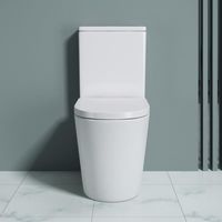 WC à poser blanc en céramique Sogood Aix179T toilette avec réservoir abattant silencieux avec frein de chute