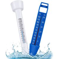 Thermomètre flottant pour piscine, avec corde thermomètre flottant,pour piscines intérieures et extérieures, spas,2pcs