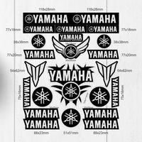 Taille 25x30cm - Autocollants réfléchissants Yamaha Logo moto réservoir, ensemble de décalcomanies Yzf R1 Nma