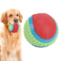 EBTOOLS jouet balle pour chien Boule élastique en caoutchouc de chiens de compagnie mâcher des dents de meulage jouet interactif