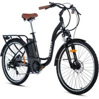 MOMA BIKES - Vélo électrique VAE de ville - 26" - SHIMANO - 7 Vitesses - Freins à disques hydrau - Batterie Ion Lit - 36V - 16A