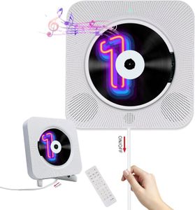BALADEUR CD - CASSETTE blanc Lecteur CD mural Bluetooth avec haut-parleur