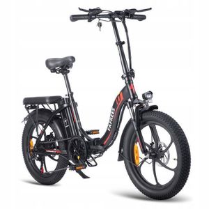Vélo Électrique Pliant 20 Pouces Ulzomo Delphin - 250W, 25 Km/h, 7 Vitesses - Rose - Neuf