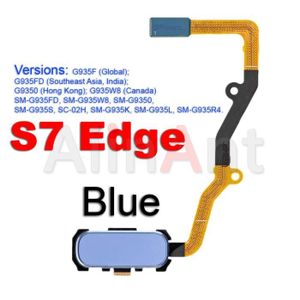 PIÈCE TÉLÉPHONE S7 bord bleu-Capteur d'empreintes digitales Touch 