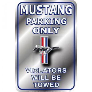 Blechwaren STR 178 Plaque de Rue en t/ôle avec Logo Ford Mustang 46 x 10 cm