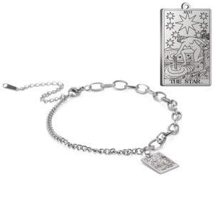 BRACELET - GOURMETTE L'ÉTOILE - 17-22cm - Bracelets de cartes de Tarot 