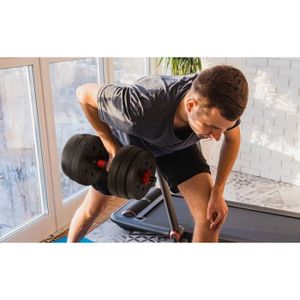 ECD Germany Kit d'Haltères Musculation 2x10kg Plaques de Poids en