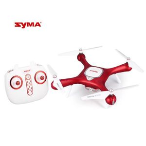DRONE Drone Syma X25W - LESHP - Rouge - Caméra 720p - Wi