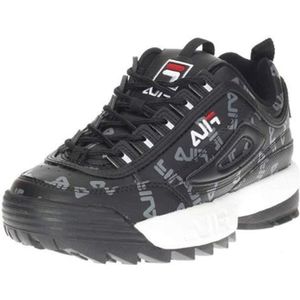 BASKET Baskets mode femme - FILA - Disruptor logo low wmn - Noir - Lacets - Synthétique