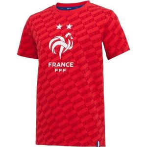 MAILLOT DE FOOTBALL - T-SHIRT DE FOOTBALL - POLO DE FOOTBALL T-shirt FFF - Collection officielle EQUIPE DE FRANCE - Enfant - Rouge