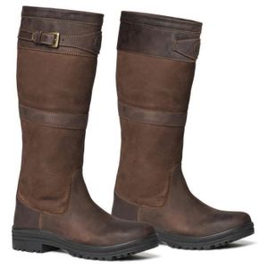 Bottes d'équitation d'hiver pour femme - MOUNTAIN HORSE - Horse Mountain Ladies UK5 - Cuir - Marron - Haute Marron - Chaussures