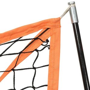KIT - PACK BASEBALL Pwshymi-Filet de baseball portable orange et noir 