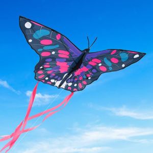 CERF-VOLANT Cerf-Volant pour Enfants - Aihomego - Butterfly - Facile à Voler - Taille 130x60cm