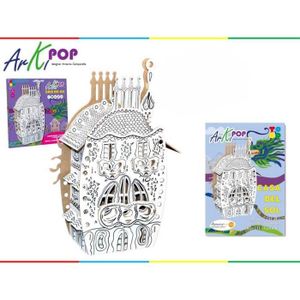 Grande maison en carton, a construire peindre décorer colorier maison -  guizmax - Autres Jeux créatifs - Achat & prix