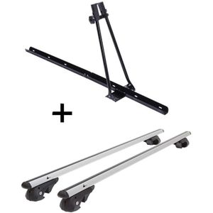 Coffre de toit jufl 460 rambarde porteur alu pour Mercedes Classe C Combi s202 93-02