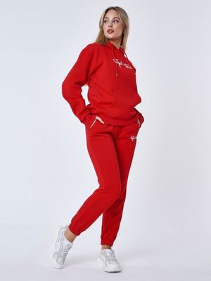 100% Hardcore Veste De Survêtement Essential – Rouge/Noir – Logo Brodé Rage – Style Streetwear Authentique