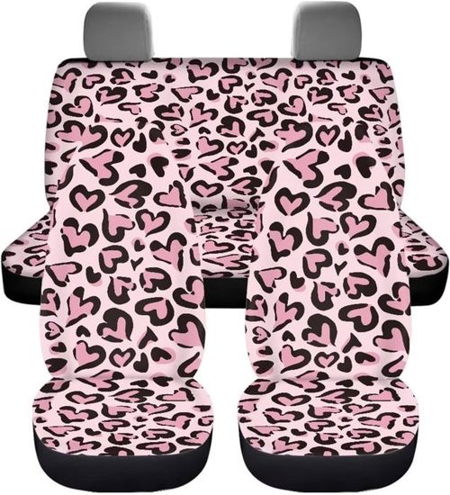 Housses De Siège Auto Léopard - Lot De 2, Microfibre Polyester, Universel Berline/SUV, Facile à Installer - 9