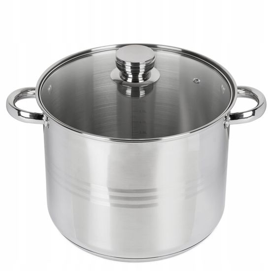 Marmite Inox 24cm + Couvercle En Verre - 012138020524