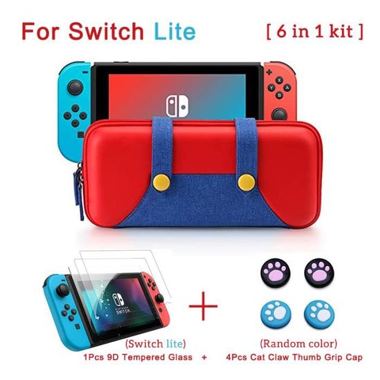 Kit 6 en 1 pour Lite-Nouvelle Coque De Rangement Portable Pour Nintendo ...