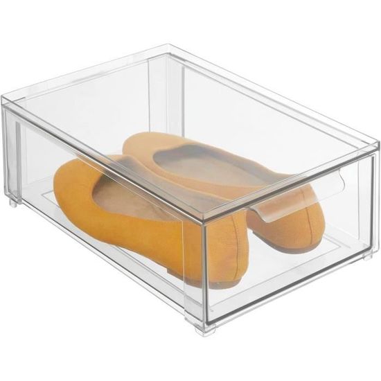 Boite de rangement avec tiroir – boite de rangement plastique pour les  chaussures – bac de rangement empilable pour accessoire[331] - Cdiscount  Maison