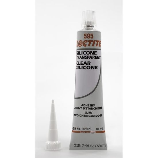 LOCTITE 595 Joint silicone -Transparent - Multisurfaces - 40 ml