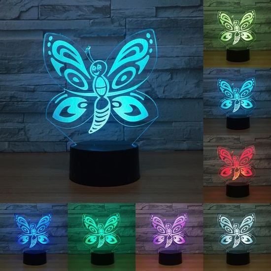 Bebe Enfants Jouets Belle Papillon 3d Led Lumiere De Nuit 7 Colore Lampe De Table Pour La Fete De Noel Cadeau Decor A La Mais T011d0 Cdiscount Maison Bebe Enfants Jouets Belle Papillon 3d Led Lumiere De Nuit 7 Colore Lampe De Table Pour La Fete De Noel Cadeau Decor A La Mais T011d0 Cdiscount Maison