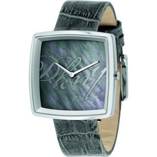 Montre Femme DKNY Argentée - Cadran Blanc Rectangulaire, Quartz, étanche 30m, Occasion