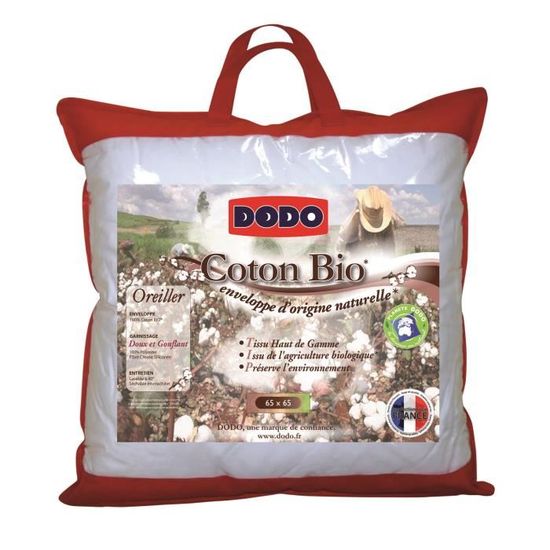 MOELLEUX 40 x 60 cm DODO OREILLER BOUT DCHOU ANTI-ACARIENS