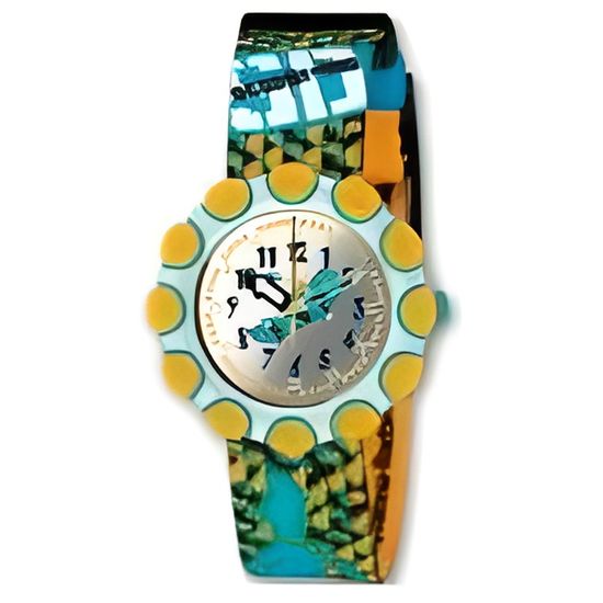Montre enfant - HIP HOP - HWU1036 - Multicolore - Silicone - Étanchéité