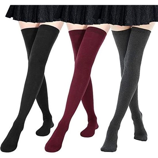 DHWEKU Femme Extra Longues Chaussettes Hautes De Cuisse