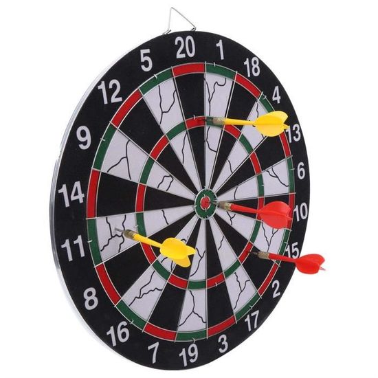 Jeu De Fléchettes Double Face Enfant 29 Pouces - 20 Balles Collantes + 8 Fléchettes - Intérieur Extérieur 6-12 Ans