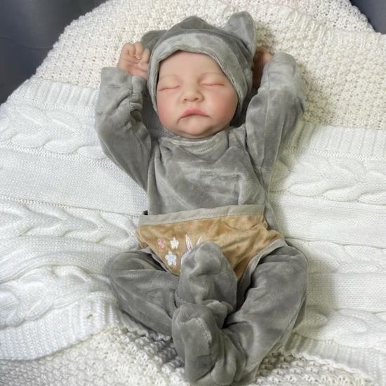 Figurine B?�b?� Reborn - RUMOCOVO - Levi - Vinyle Lavable - 43cm - Cadeau de No?�l - Cdiscount Jeux 