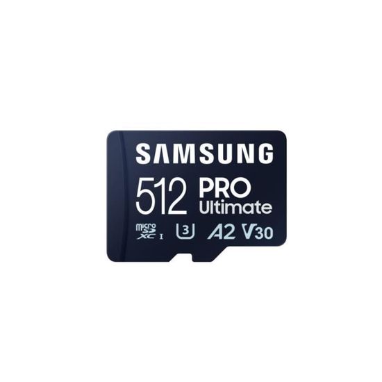 Carte Mémoire Micro SD Samsung Pro Plus 512 Go + Adaptateur SD (L