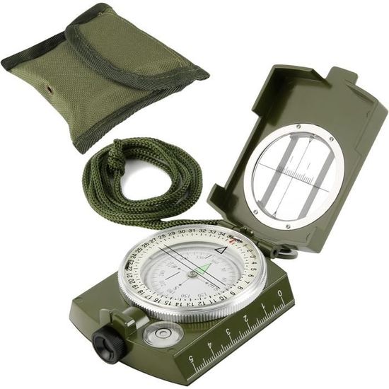 Boussole QLK étanche Et Antichocs Pour Rando, Camping, Chasse, Escalade – Compacte Et Précise