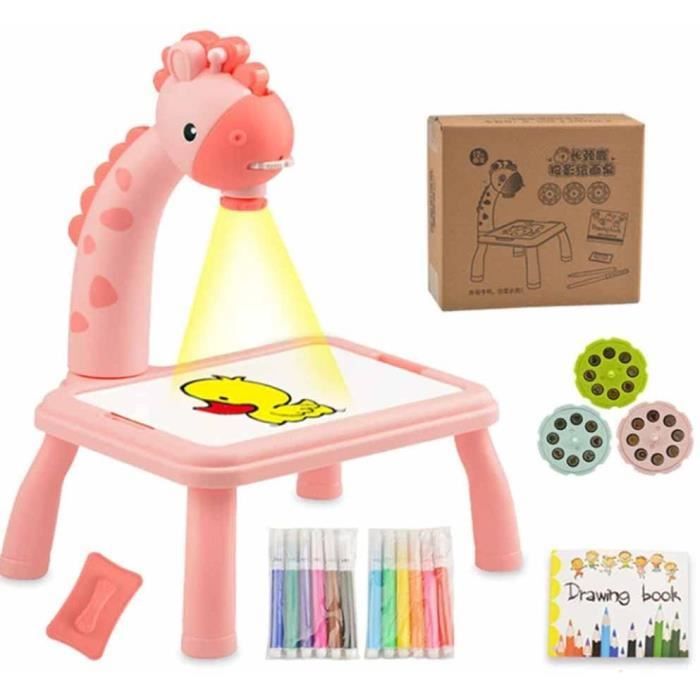 Jouet Fille Projecteur Dessin Enfant avec 72 Motifs Cadeau Fille Jouet