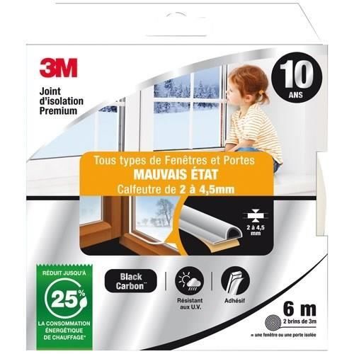 Joint adhésif porte et fenêtre mauvais état 3M Premium 2 à 4 5 mm .6 - vue 2