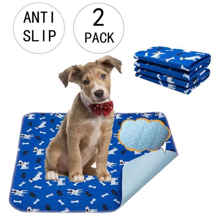 Yangbaga Lot de 2 Tapis educateur Chien, Tapis de propreté très absorbants Tapis Lavable pour Chien Chiot Chat (40 * 60cm)