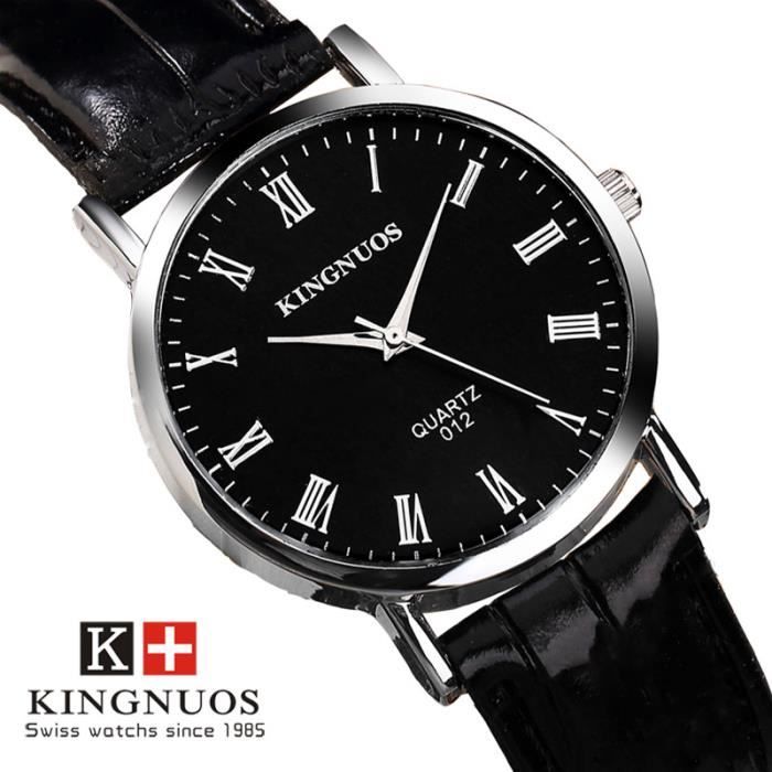 RMEGA Coffret Cadeau Montre Homme - Montre Imperméable - Cuir - Montre pour Homme