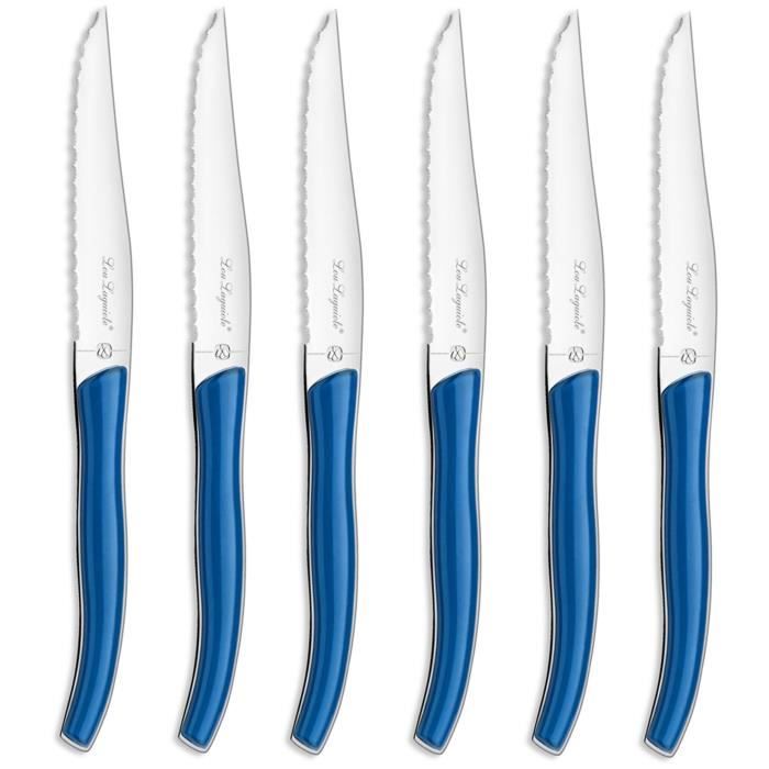 LOU LAGUIOLE - 827346 - Coffret 6 couteaux steak - Star Bleu