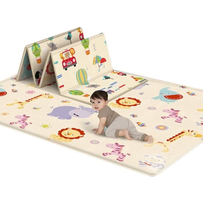 Tapis épais et doux pour bébé ,180x150X0.5cm,Tapis de jeu pliable en mousse XPE,Tapis antidérapant