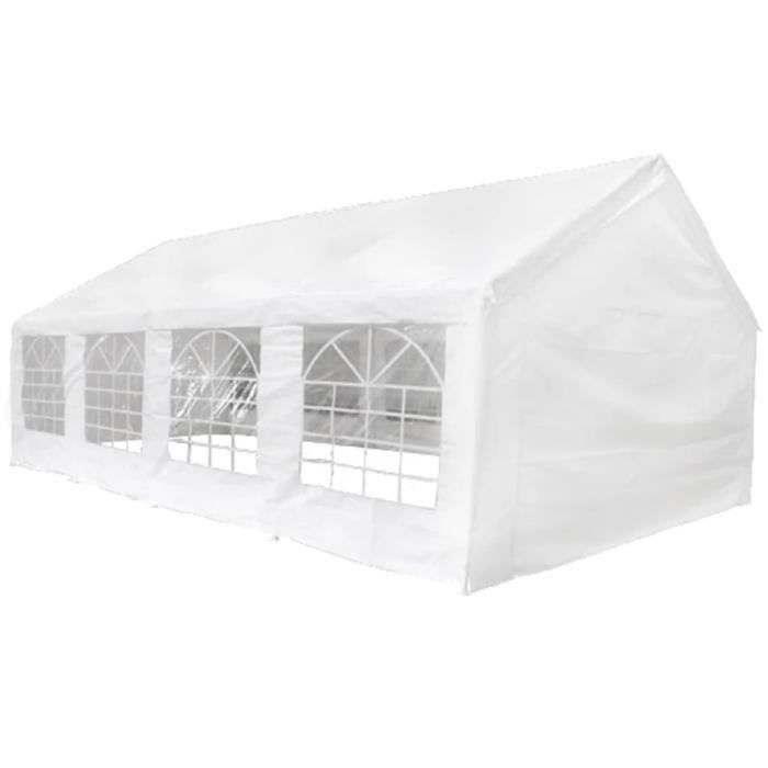 Chapiteau de réception - Tonnelle Barnum - Blanc 8 x 4 m