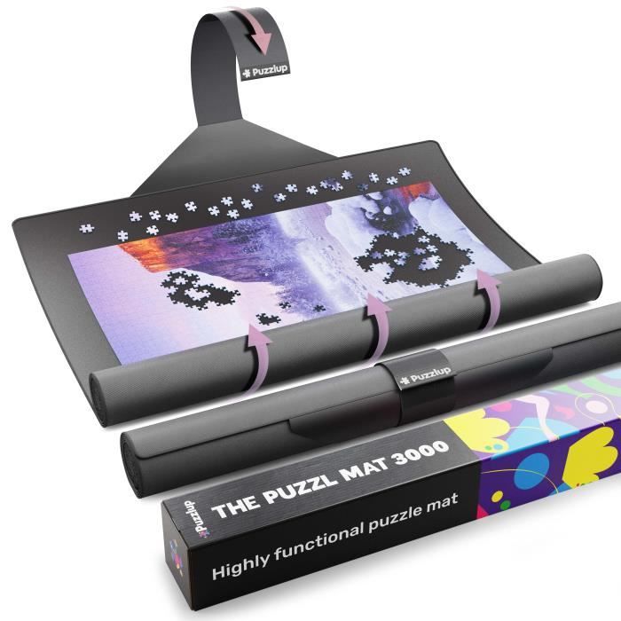 Puzzlup 3000 - Tapis de puzzle XXL à fermeture automatique avec fonction antidérapante. 95 x 150 cm