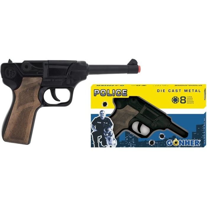 Pistolet de police 8 coups