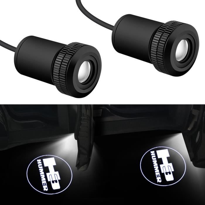 Couleur pour Hummer H3 Lampe de Porte LED pour HUMMER H3 H1 H1 H2, Projecteur de Logo, Lampe de Courtoisie, L
