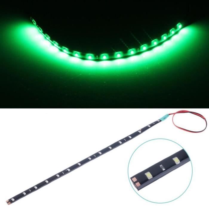 la couleur verte Bande Lumineuse LED 12v 6000K, Flexible, Étanche, Lampe Antichoc, Grère Lumineuse Décorative